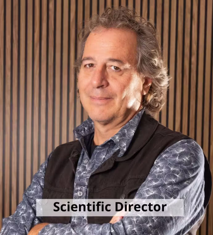 Portrait of José Carlos Bouso, pharmacology PhD and Scientific Director, with arms folded